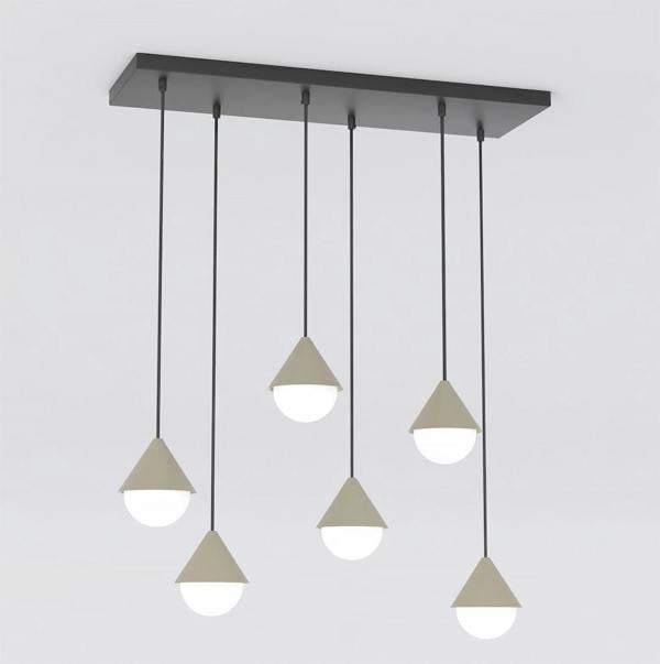 Emibig GIRO Pendant Lamp 6 x G9 Black / Beige