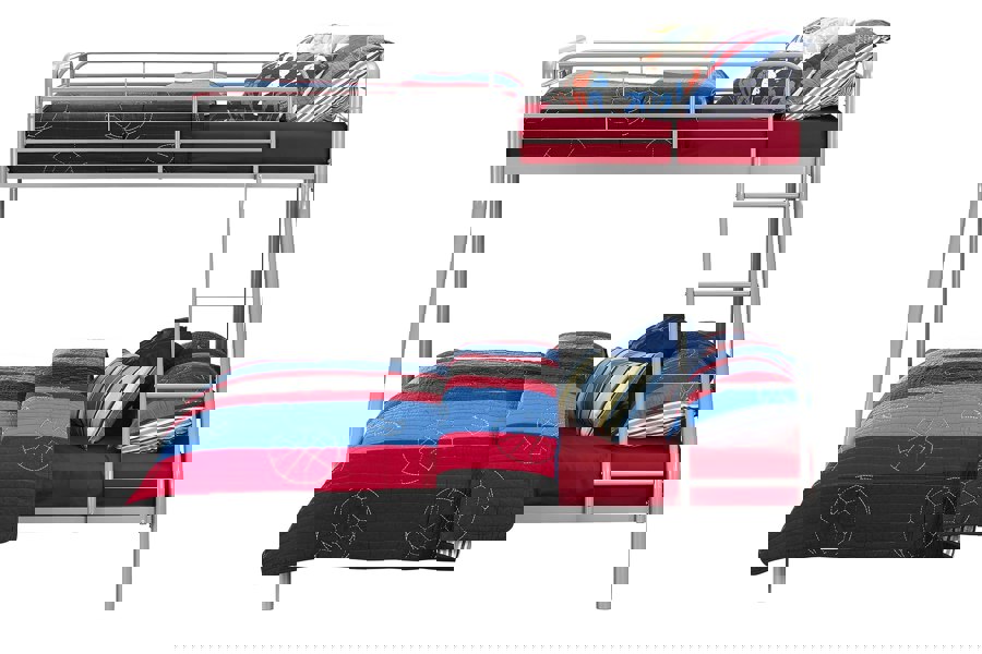 Dorel Home Bunk Bed Metal Silvergrey - Single/Double