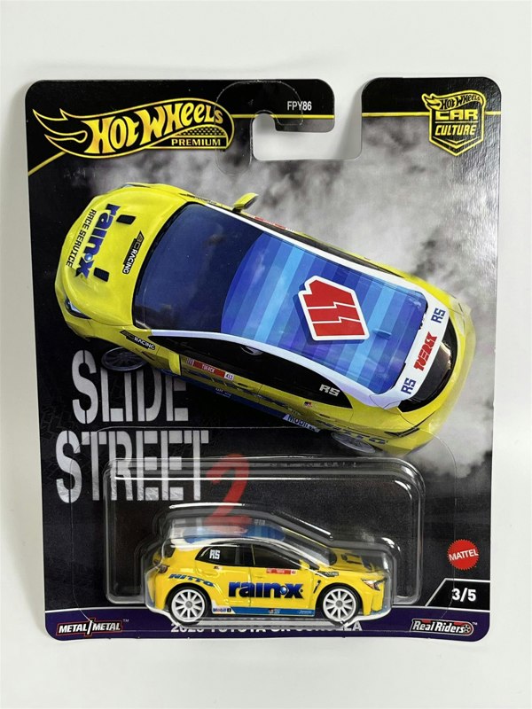 Hot Wheels 2023 Toyota GR Corolla Slide Street 2 Real Riders 1:64 Hot Wheels HKC82