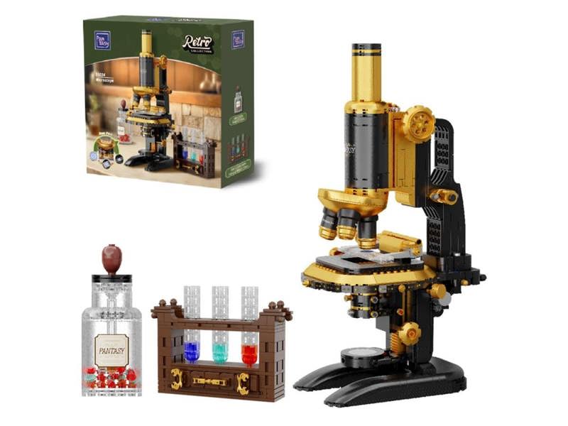 Pantasy Retro Microscope & Accessories 1107pc Brick Construction Set