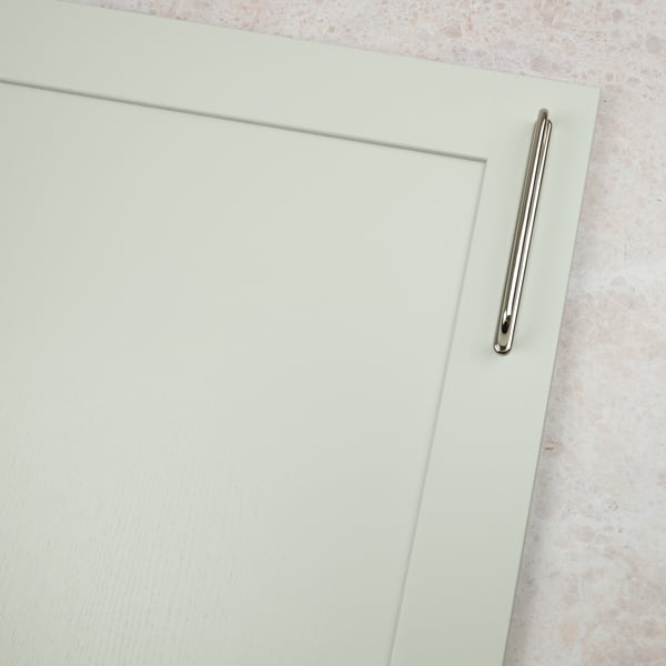Handle & Home Bright Nickel  Loop Cabinet Handles with Backplate