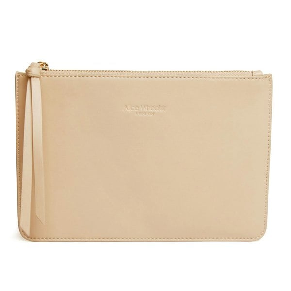 Alice Wheeler Envelope Clutch Evening Bag – Vegan Nappa Leather – Wrist Strap