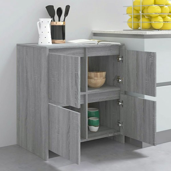 Berkfield Sideboard Grey Sonoma 70x41x75 cm Engineered Wood