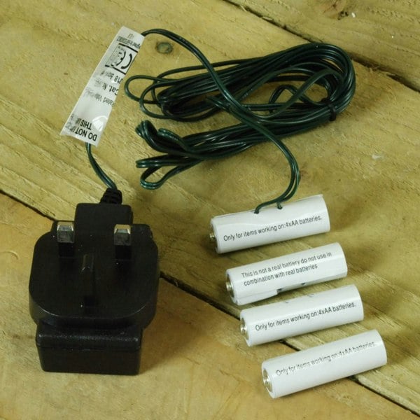 Samuel Alexander 4 x 6V AA Money Saving Battery Replacement Plug In Adapter