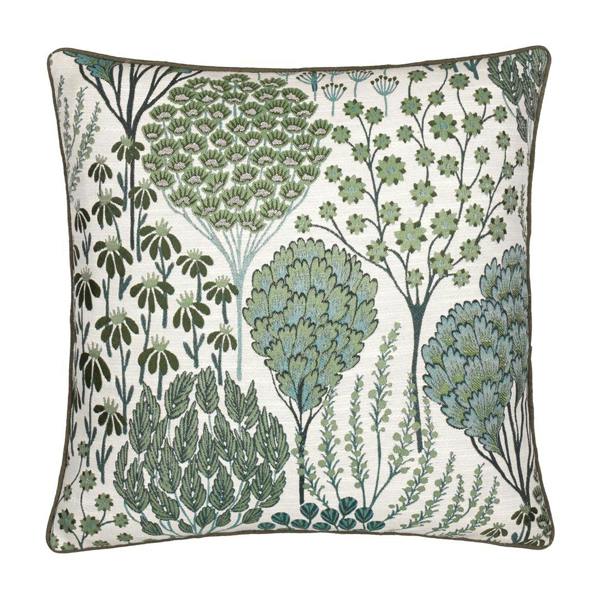 Wylder Ophelia Jacquard Floral Cushion Cover - Mineral