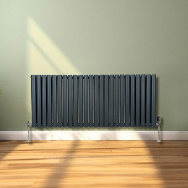 Monstershop Oval Column Radiator – 600mm x 1440mm – Anthracite Grey