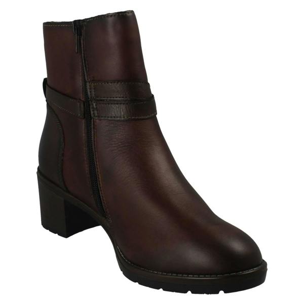 Remonte Ladies Remonte Block Heel Ankle Boots D2A72