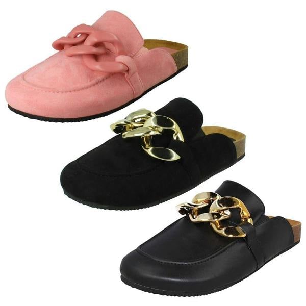 Spot On Ladies Spot On Flat Sliders F80541