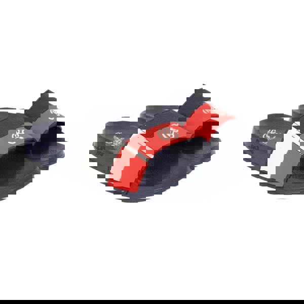 Crosshatch Mens Rentrays Sliders - Red/Navy - 