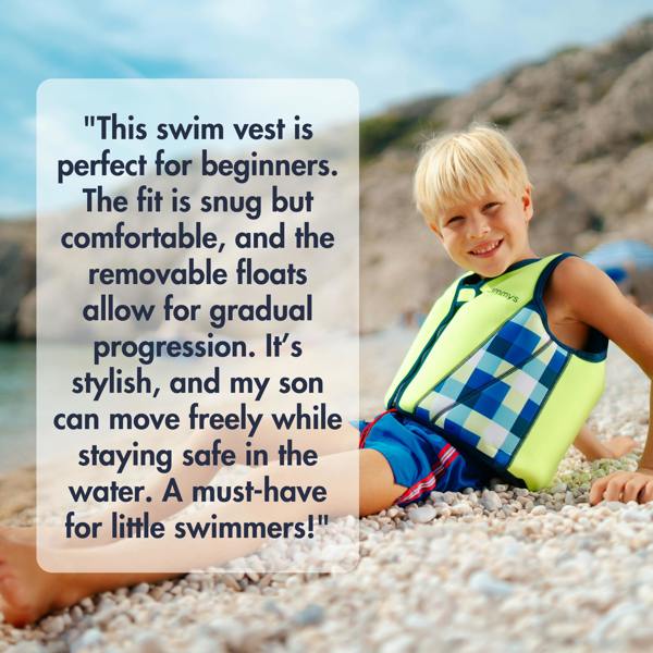 Limmys Premium Neoprene Swim Vest - Pink Windmill