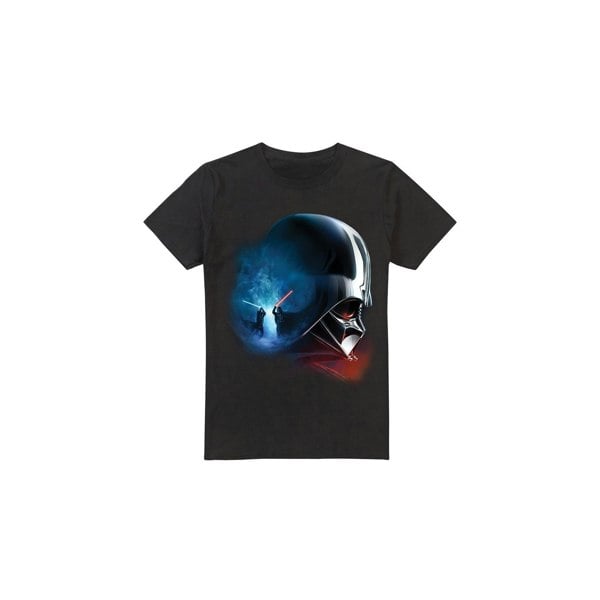 Star Wars Mens Obi Wan Kenobi Vader Poster T-Shirt - Black