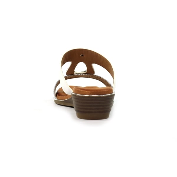 Lunar Womens Portland Mule Sandals - White