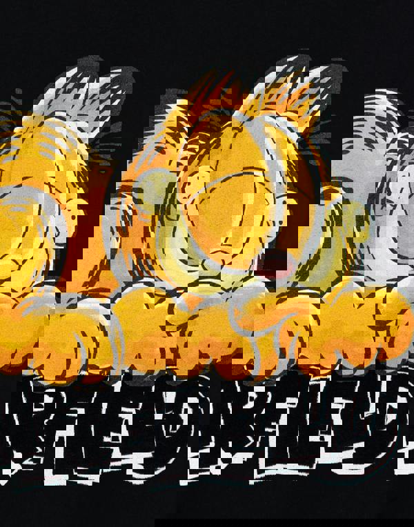 Garfield Mens Black Sleeping Garfield Short Sleeved T-Shirt