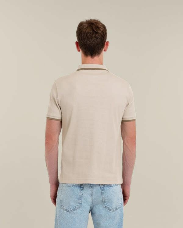 Larsson & Co Broder - Rib Polo Shirt With Tonal Tipping
