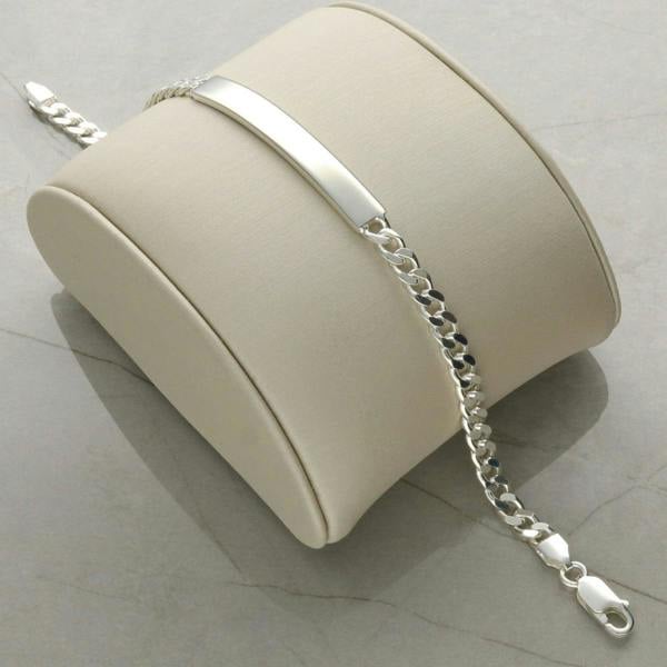 Christopher James of London Sterling Silver Ladies ID Bracelet - Slimline With Optional Engraving