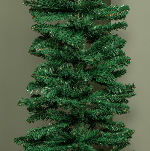 Samuel Alexander 5ft (1.5m) Green Artificial Pencil Christmas Tree With Green Metal Stand and 236 Tips