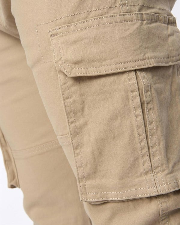 Crosshatch Frentons Cargo Pants Stone