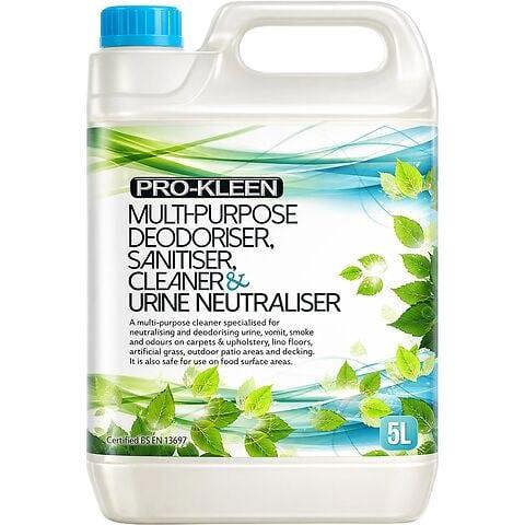 ProKleen 5L of Multi-Purpose Deodoriser Disinfectant Sanitiser Cleaner & Neutraliser Super Concentrated Professional Formula