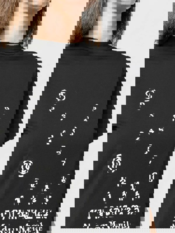Maison Margiela Numeric Logo T-Shirt Black Wmns