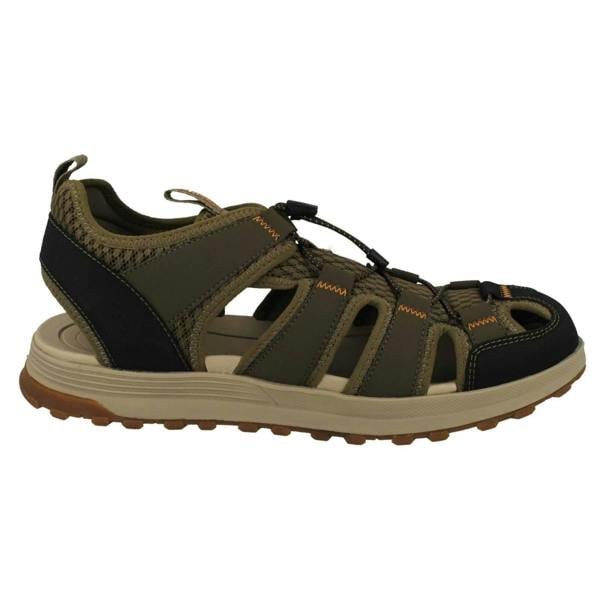 Clarks Mens Clarks Closed-Toe Mimic Grip Sole Sandals ATL Trek Wave