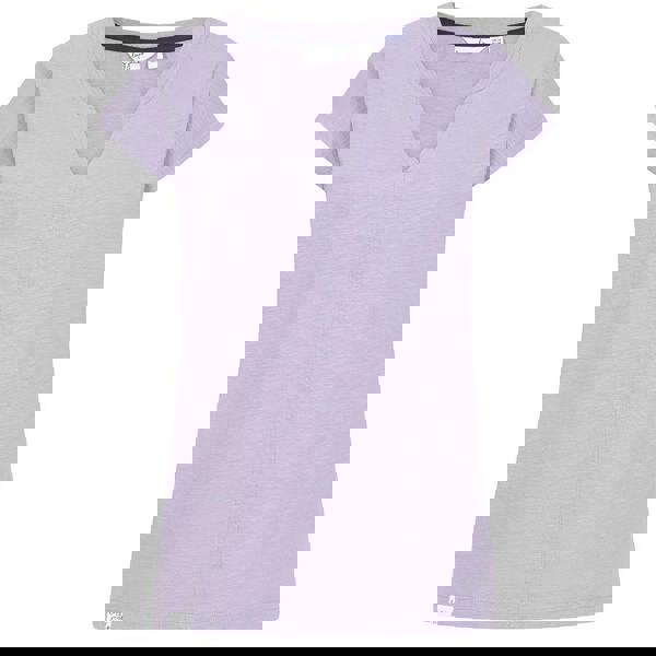 Lazy Jacks Womens/Ladies V Neck T-Shirt - Lilac