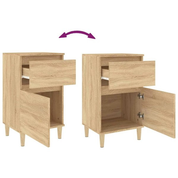 Berkfield Bedside Cabinet Sonoma Oak 40x35x70 cm