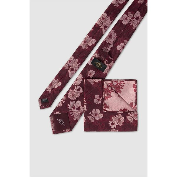 Antique Rogue Mulberry Large Floral Tie