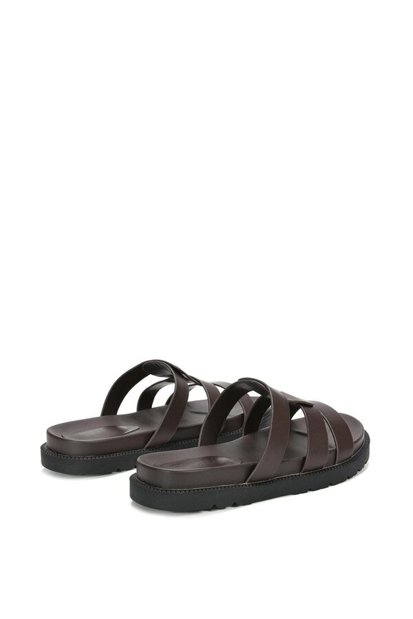 XY LONDON Flat Slider Sandals With Comfortable Footbed