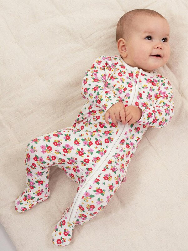 Kite Baby Organic Winter Posy Sleepsuit
