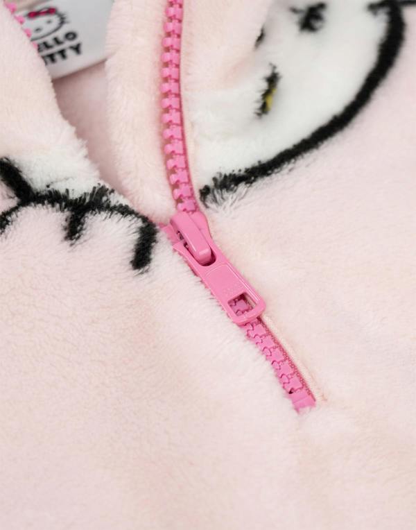 Vanilla Underground Hello Kitty Womens Pink Faces Jumper
