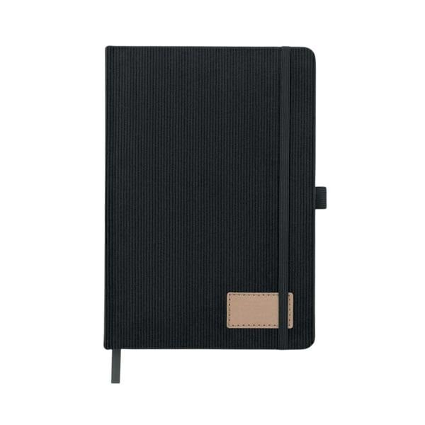 MidOcean Cordi note Hard Cover RPET A5 Notebook - Black - 