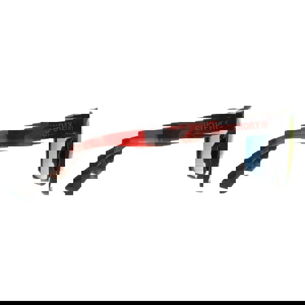 Superdry Sunglasses Kobe 193 Matte Black Volcanic Mountain Orange Red Mirror