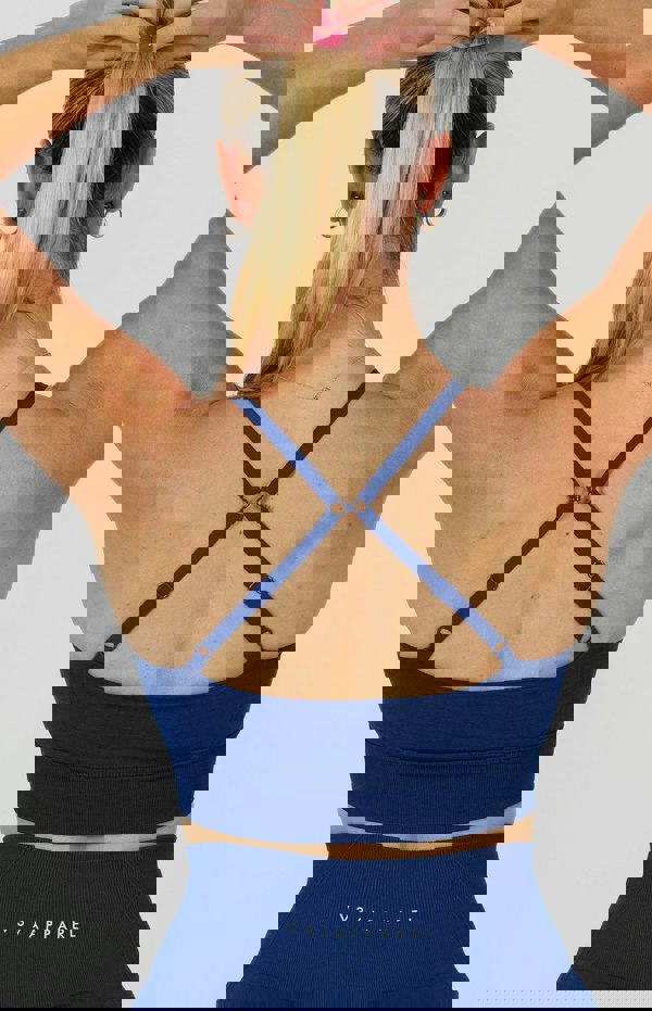 V3 Apparel Tempo Seamless Multi-Way Sports Bra - Midnight Blue