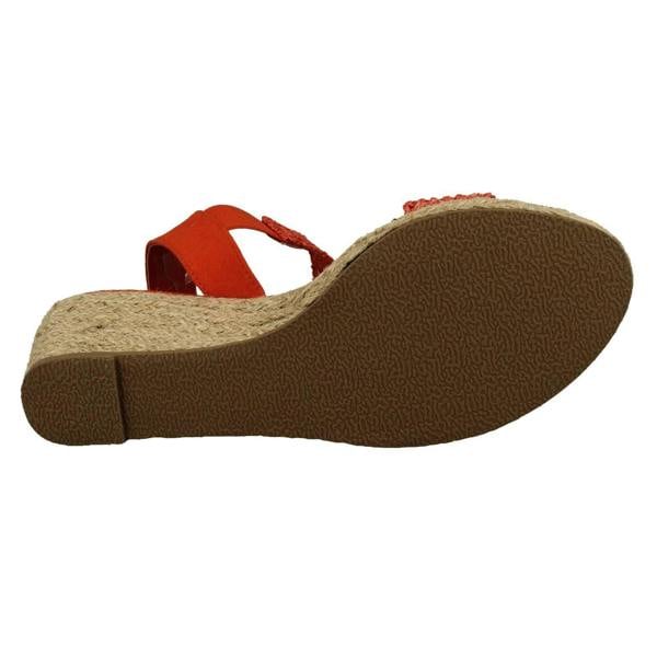 Savannah Womens Savannah Slip On Wedge Heeled Sandal F2303