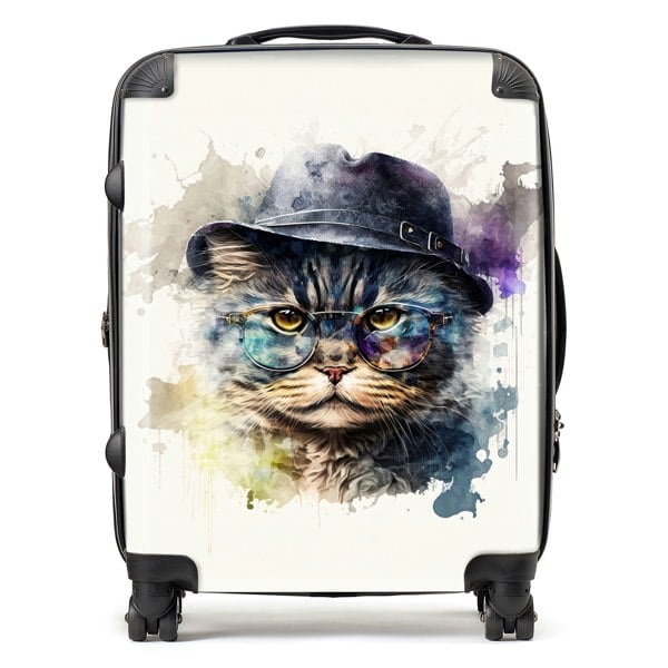 Warren Reed Selkirk Rex Cat Splashart Suitcase