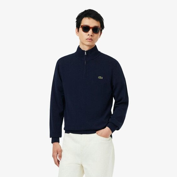 Lacoste AH1980 Quarter Zip Cotton Knit