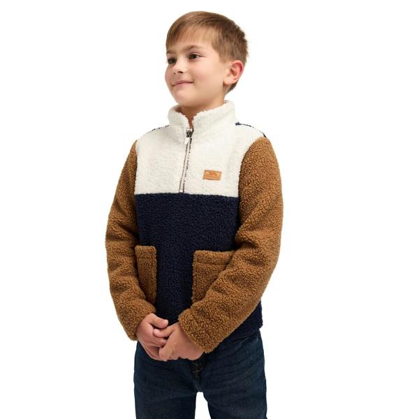 Trespass Childrens/Kids Mitta Colour Block Fleece Top - Navy - 