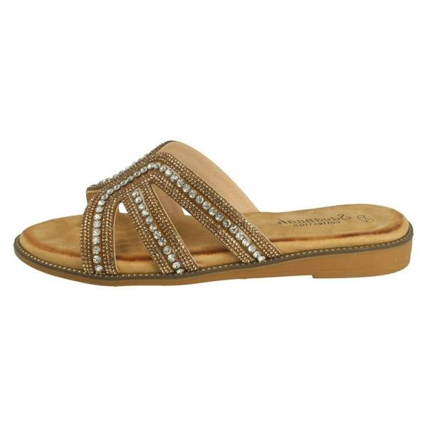 Savannah Ladies Savannah Flat Mule Sandals F00472
