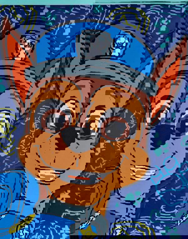 Paw Patrol Boys Blue Chase Graphic Wellington Boots with Handles