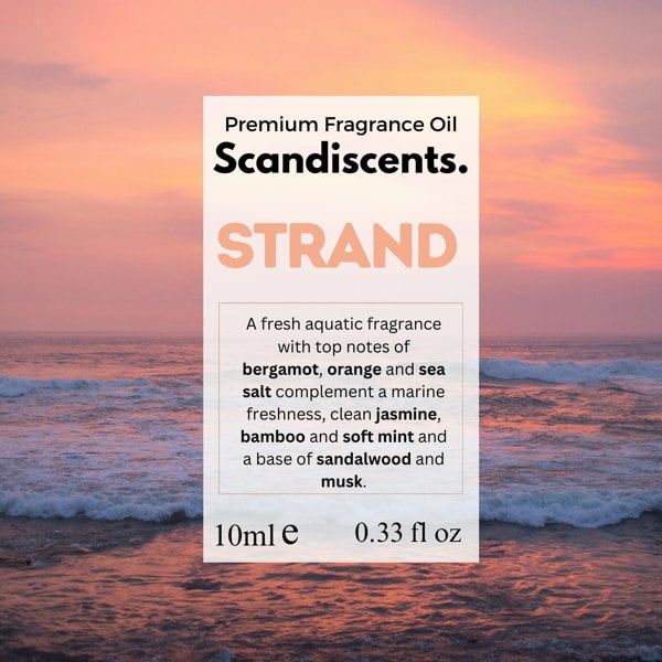 Strand Fragrance Oil - Scandiscents, waterless diffuser, essential oils, fragrance oils