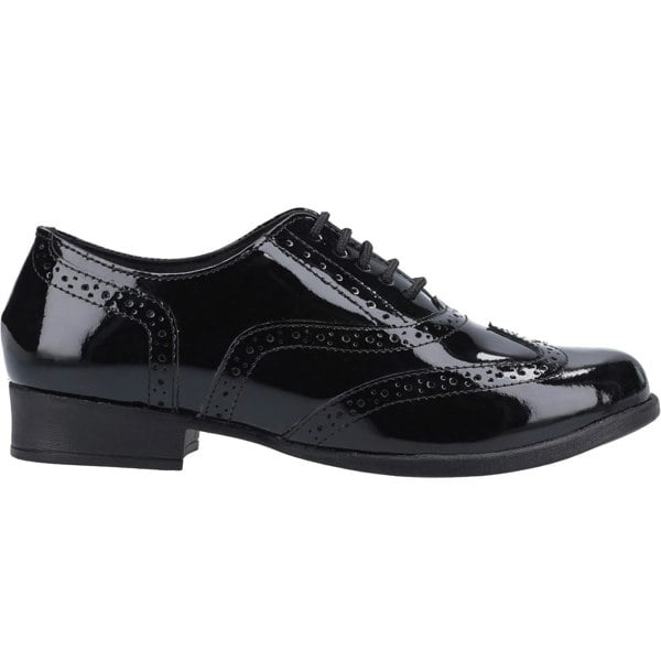 Hush Puppies Kada Junior Patent Leather Girls's Patent Black Brogues