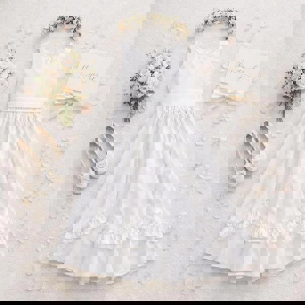 Visara Thea Ivory Flower Girl Dress