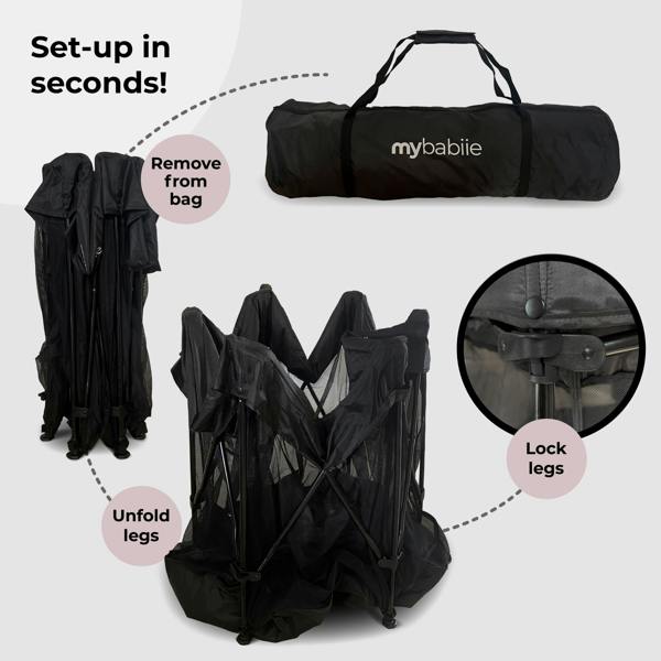 My Babiie Baby Playpen - Black