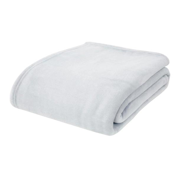 Velvet Raschel Throw Silver 200 x 240