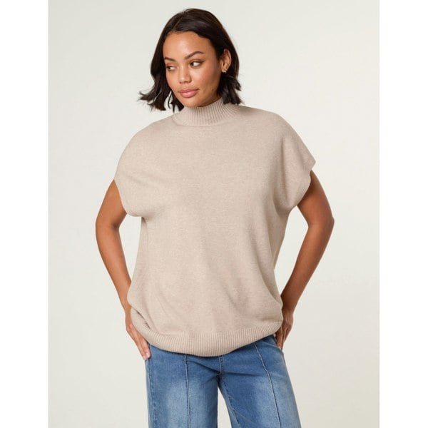 Blue Vanilla Oversized Sleeveless Jumper