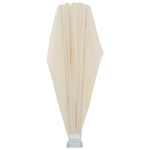 Berkfield Collapsible Terrace Side Awning Cream 200 cm