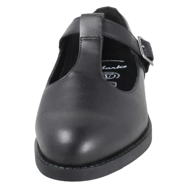 Clarks Girls Clarks Classic T-Bar School Shoes Tapa Hope