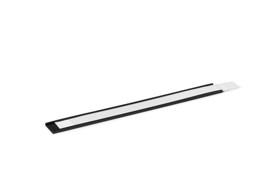 Durable Magnetic C Channel Ticket Lable Holders | 5 Pack | 200 x 20mm | Black