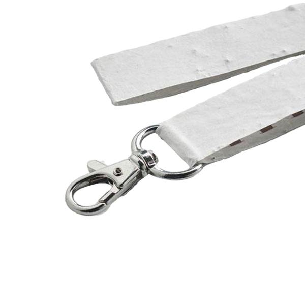 MidOcean Lansee Seed Paper Metal Hook Lanyard - White - 