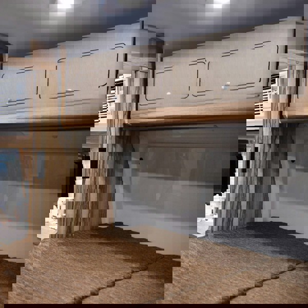 Monstershop Overhead Camper Cabinet With Black Trim – 120cm x 25cm x 25cm